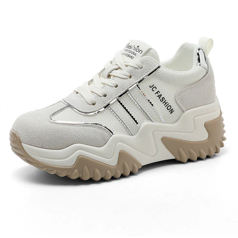 Damen Trendige Chunky Sneakers mit stabiler Gummisohle und atmungsaktivem Obermaterial - Image 4