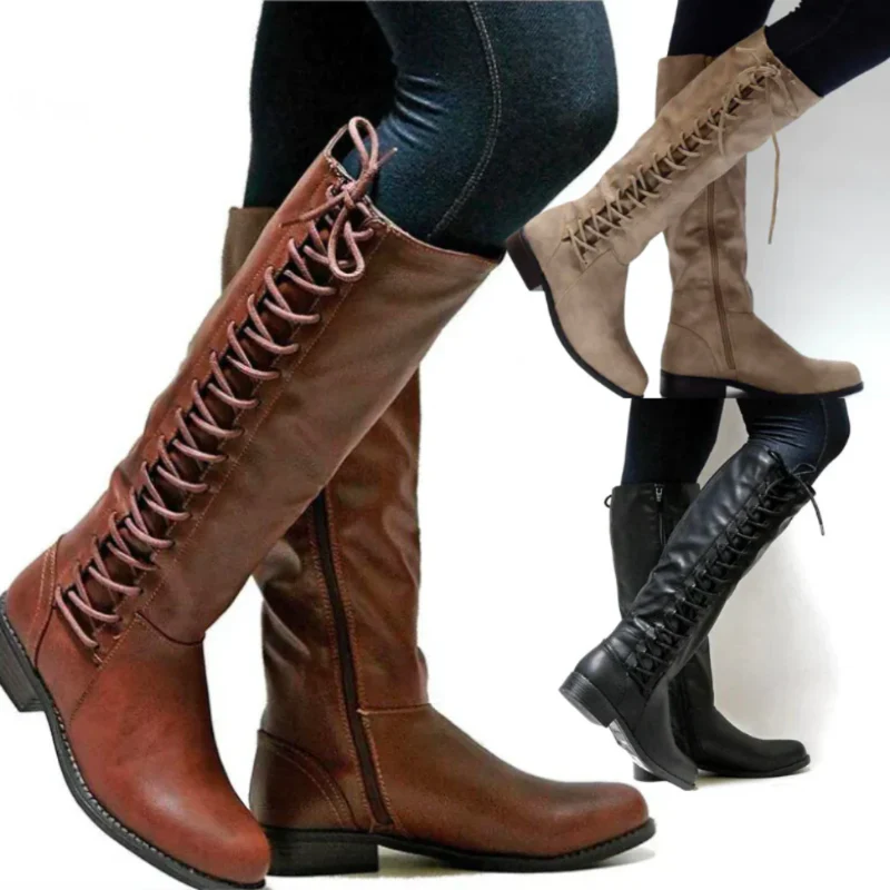 Damen trendige hohe Stiefel | Bequeme - Image 2