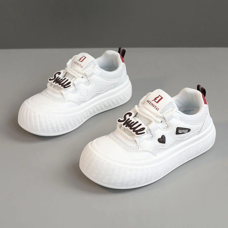 Damen Trendige Plateau-Sneaker mit buntem Schriftzug - Image 6