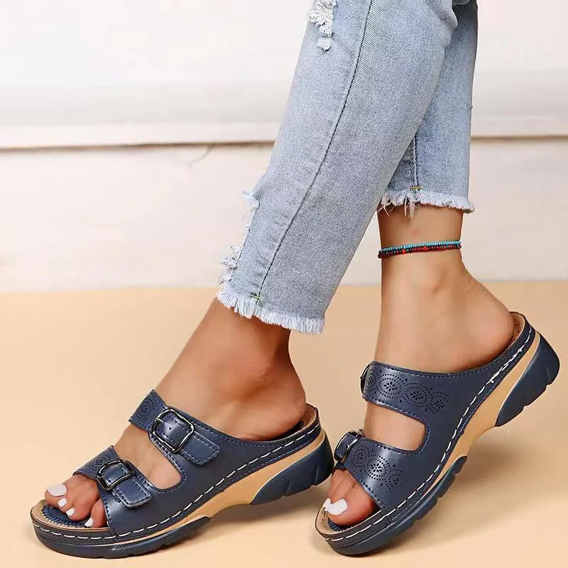 Damen trendige Sommersandalen | Plateau - Image 4