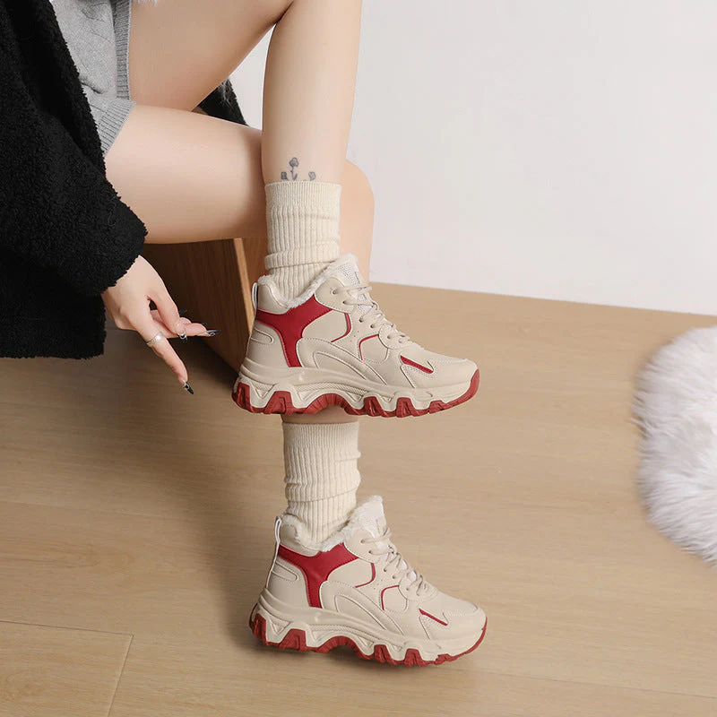 Damen Trendige Winter Sneakers mit kuscheligem Innenfutter und rutschfester Sohle - Image 3