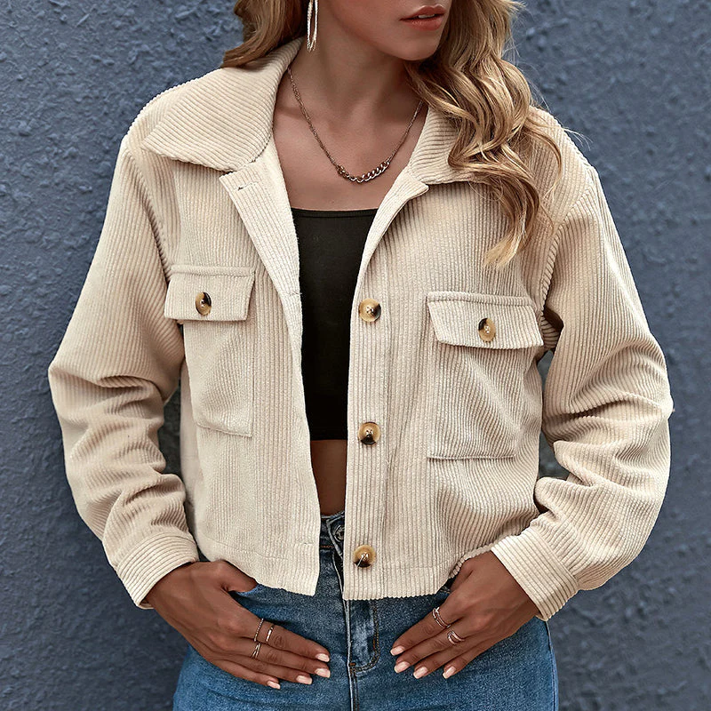 Damen Übergangsjacke Jacke | Kurz Lässig - Image 3