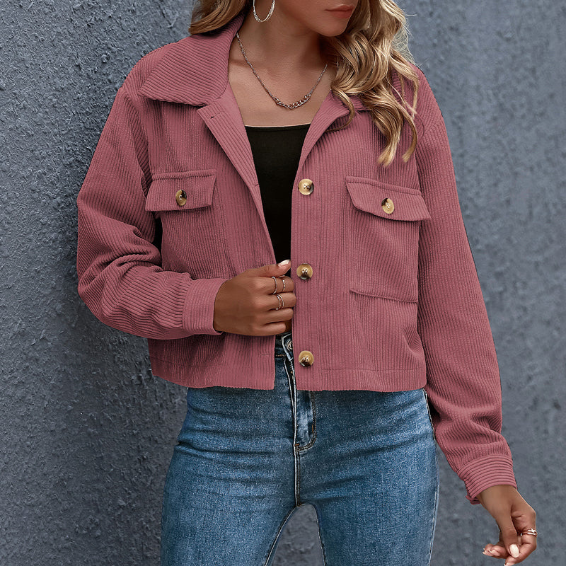 Damen Übergangsjacke Jacke | Kurz Lässig - Image 4