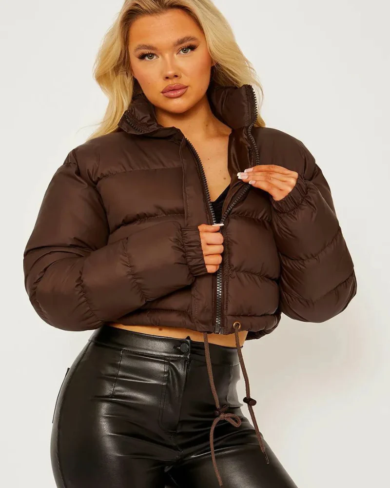 Damen Übergangsjacke Kurz Jacke | Mit Kapuze Wintertauglich - Image 3
