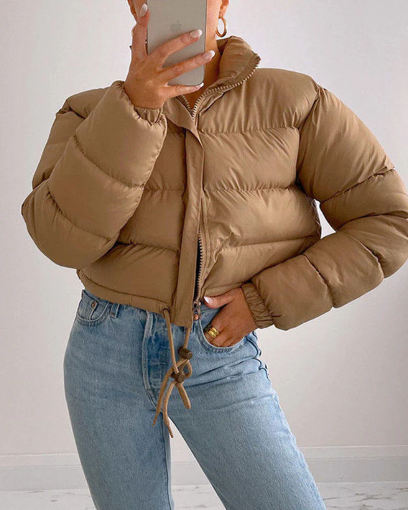 Damen Übergangsjacke Kurz Jacke | Mit Kapuze Wintertauglich - Image 4