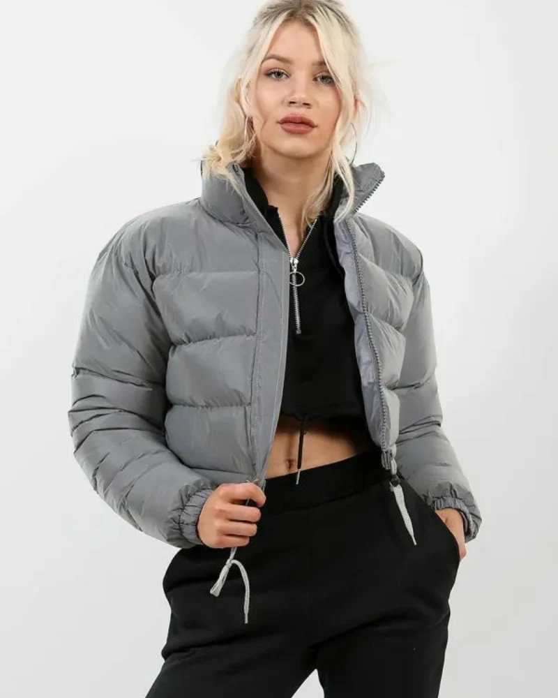 Damen Übergangsjacke Kurz Jacke | Mit Kapuze Wintertauglich - Image 5