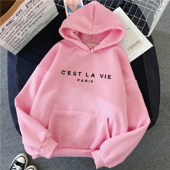 Damen Übergroß Kapuzenpullover mit Drucken | Känguru-Tasche - Image 5