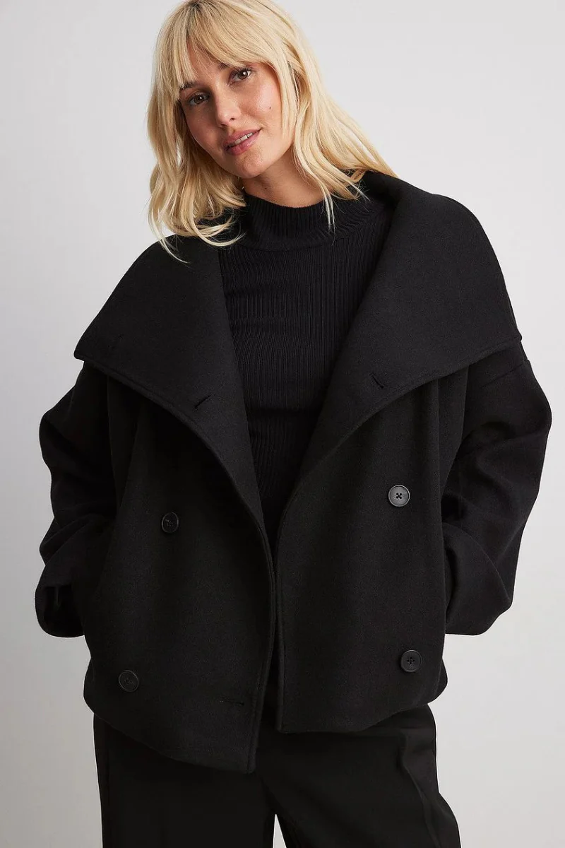 Damen Vintage-Doppelreiher-Mantel | Kurz - Image 5