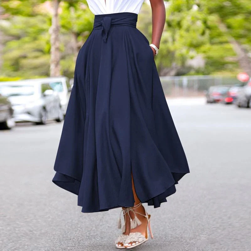 Damen Vintage Eleganter Maxirock | Lang - Image 2