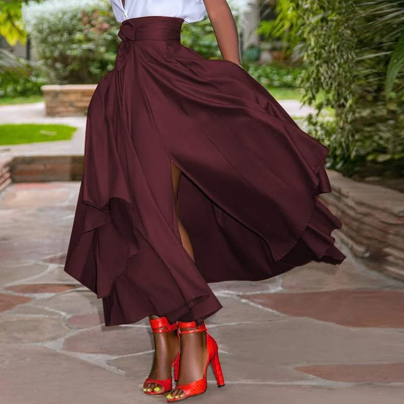 Damen Vintage Eleganter Maxirock | Lang - Image 8