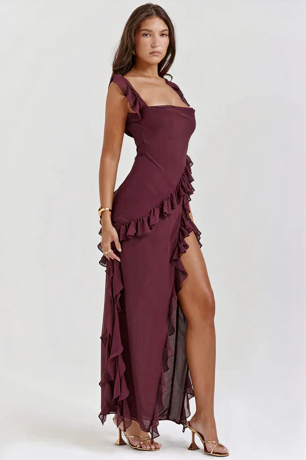 Damen Vintage-stylisches Partykleid | Maxi