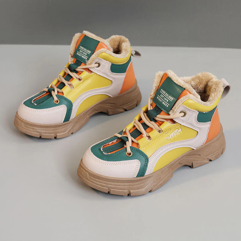 Damen warme High-Top Sneaker mit kuscheligem Innenfutter - Image 5