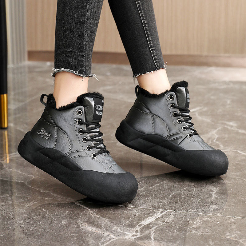 Damen warme Winterschuhe mit kuscheligem Innenfutter und rutschfester Sohle - Image 2