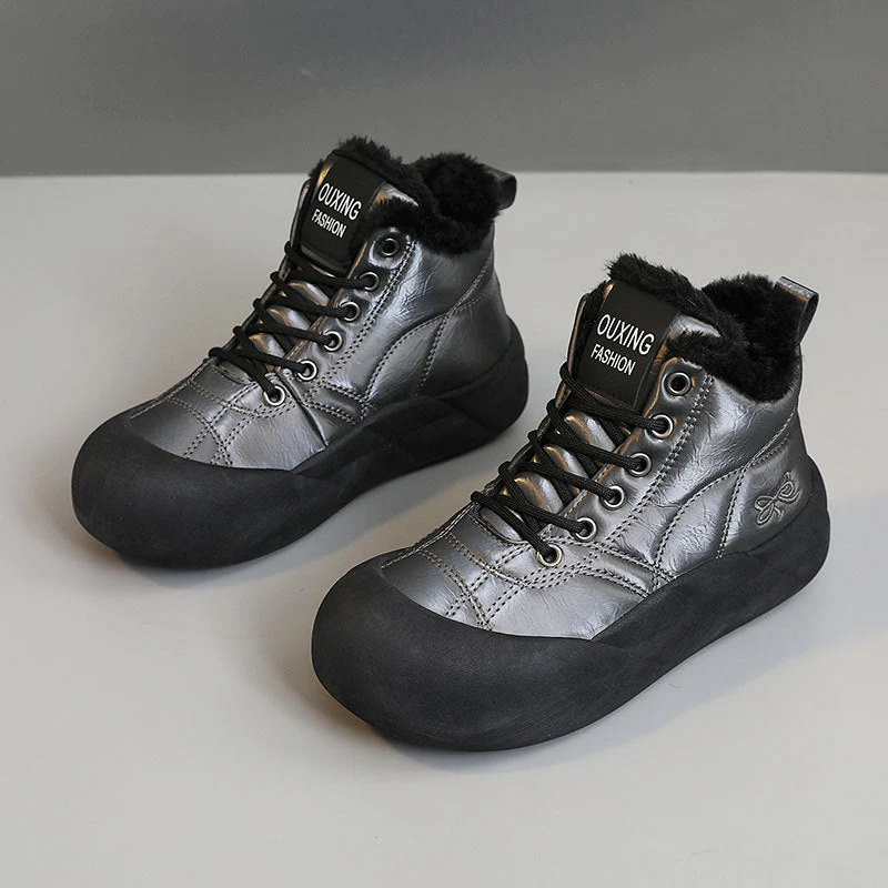 Damen warme Winterschuhe mit kuscheligem Innenfutter und rutschfester Sohle - Image 5