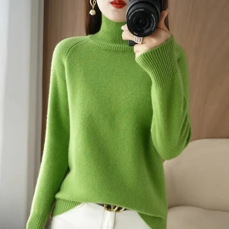 Damen warmer Strickpullover | Rollkragen - Image 3