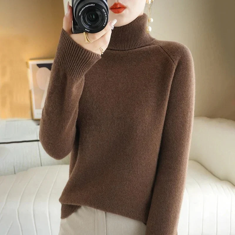 Damen warmer Strickpullover | Rollkragen - Image 6
