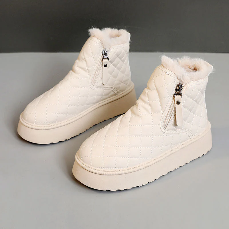Damen Warmgefütterte Ankle Boots mit innovativem Reißverschluss - Image 7