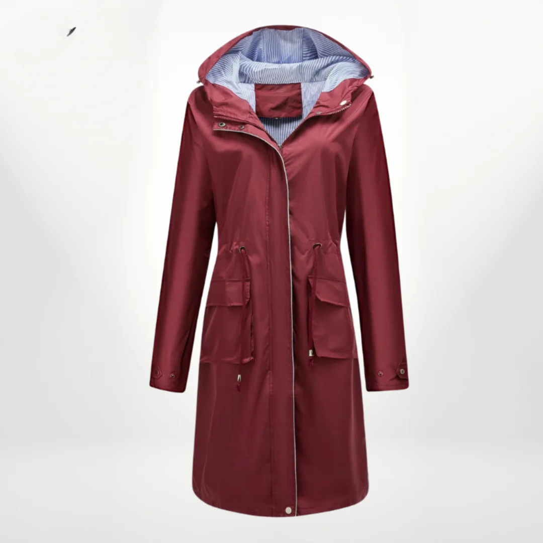 Damen Wasserdichter Trenchcoat | Mit Kapuze - Image 3