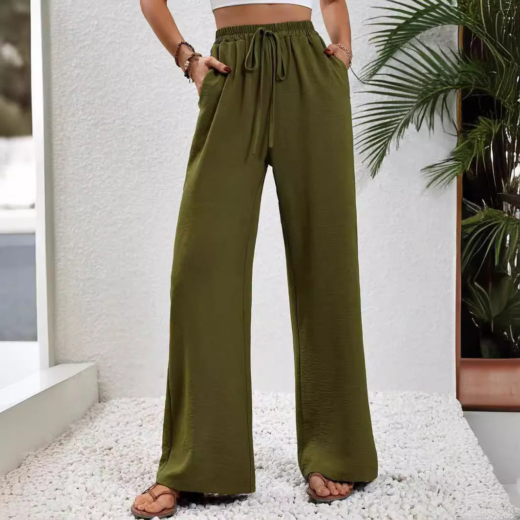Damen Weite Sommerhose mit elastischem Bund und praktischen Seitentaschen - Image 2