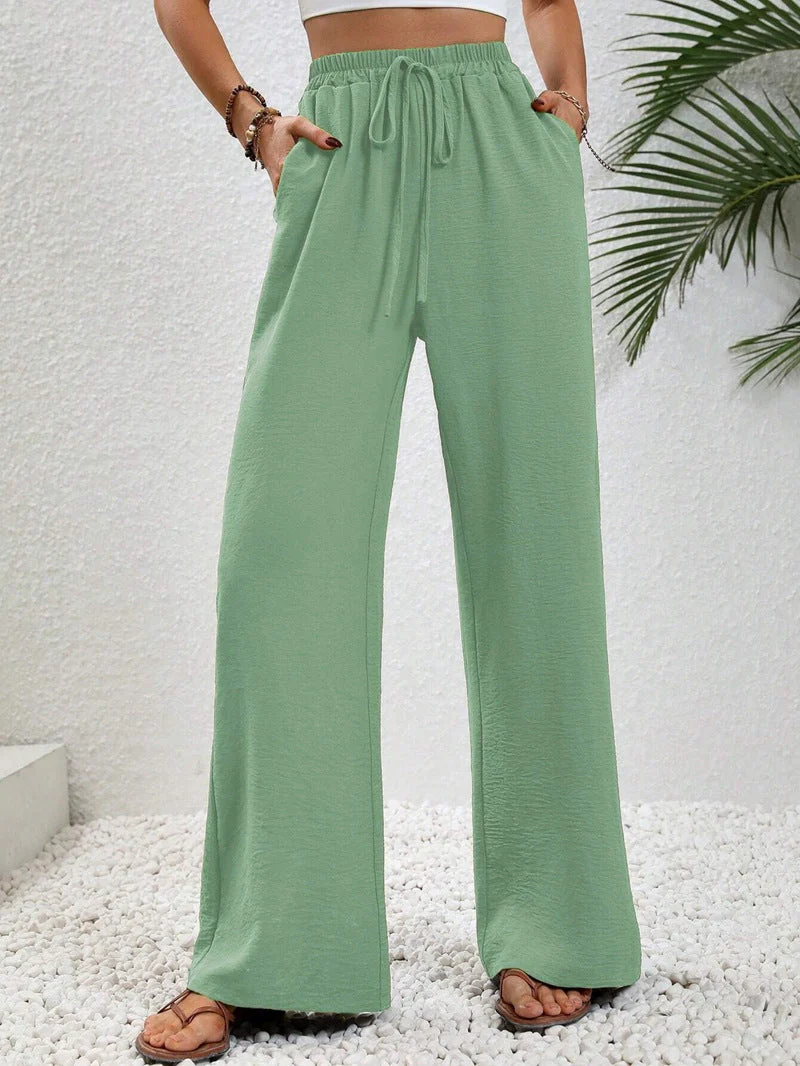 Damen Weite Sommerhose mit elastischem Bund und praktischen Seitentaschen - Image 5