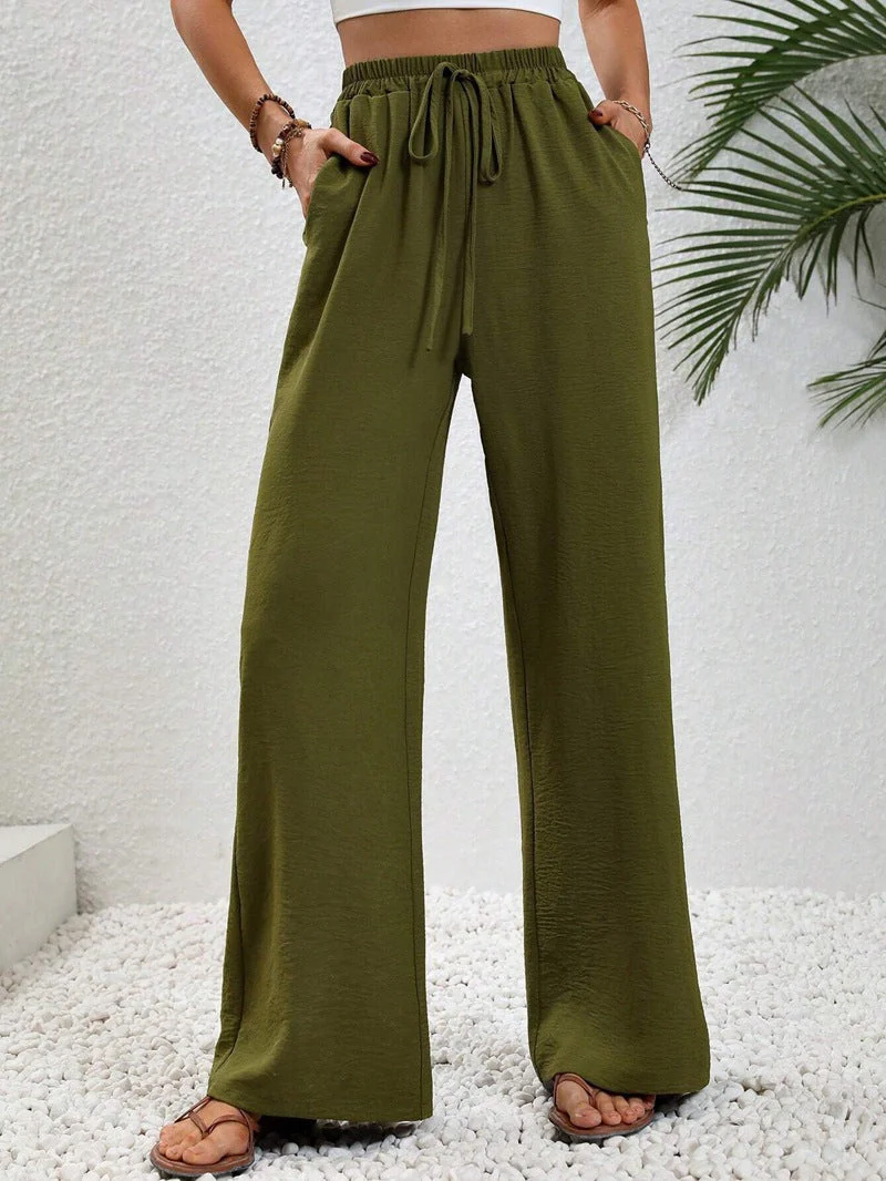 Damen Weite Sommerhose mit elastischem Bund und praktischen Seitentaschen - Image 9