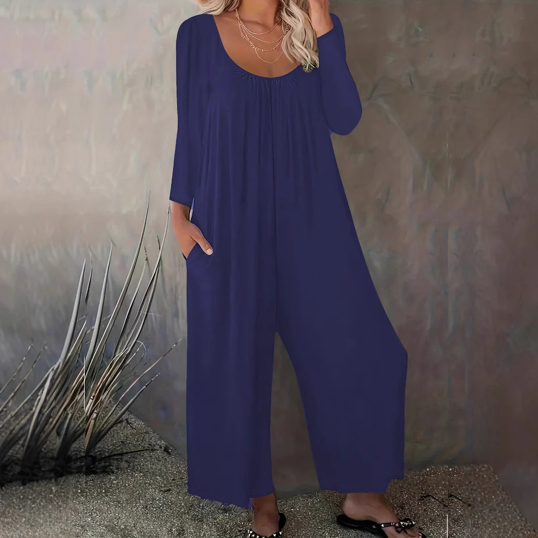 Damen Weitgeschnittenes Jumpsuit mit praktischen Taschen und modernem Schnitt - Image 2
