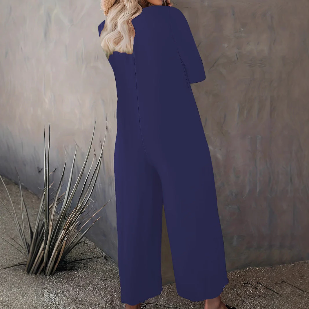 Damen Weitgeschnittenes Jumpsuit mit praktischen Taschen und modernem Schnitt - Image 3