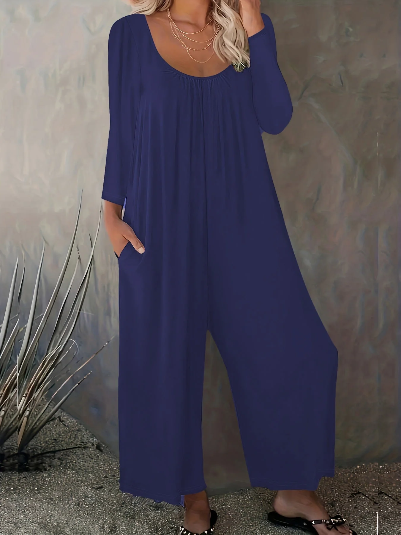 Damen Weitgeschnittenes Jumpsuit mit praktischen Taschen und modernem Schnitt - Image 6