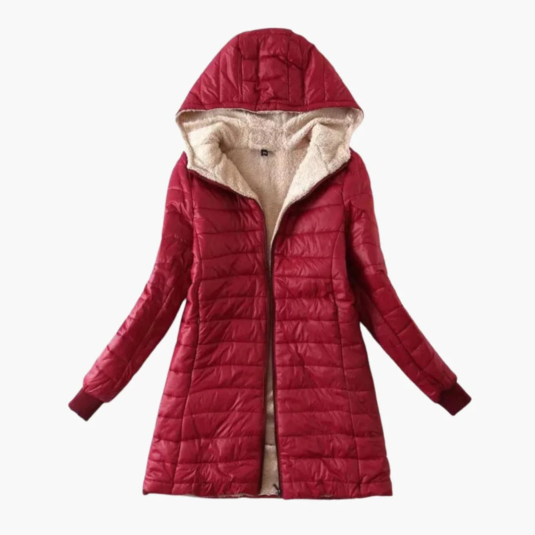 Damen Winter jacke mit Kapuze und Reißverschluss - Image 5