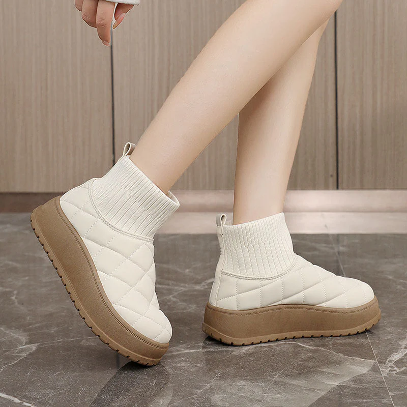 Damen Winter Sneakers mit isolierendem Fleece-Futter und rutschfester Sohle - Image 3