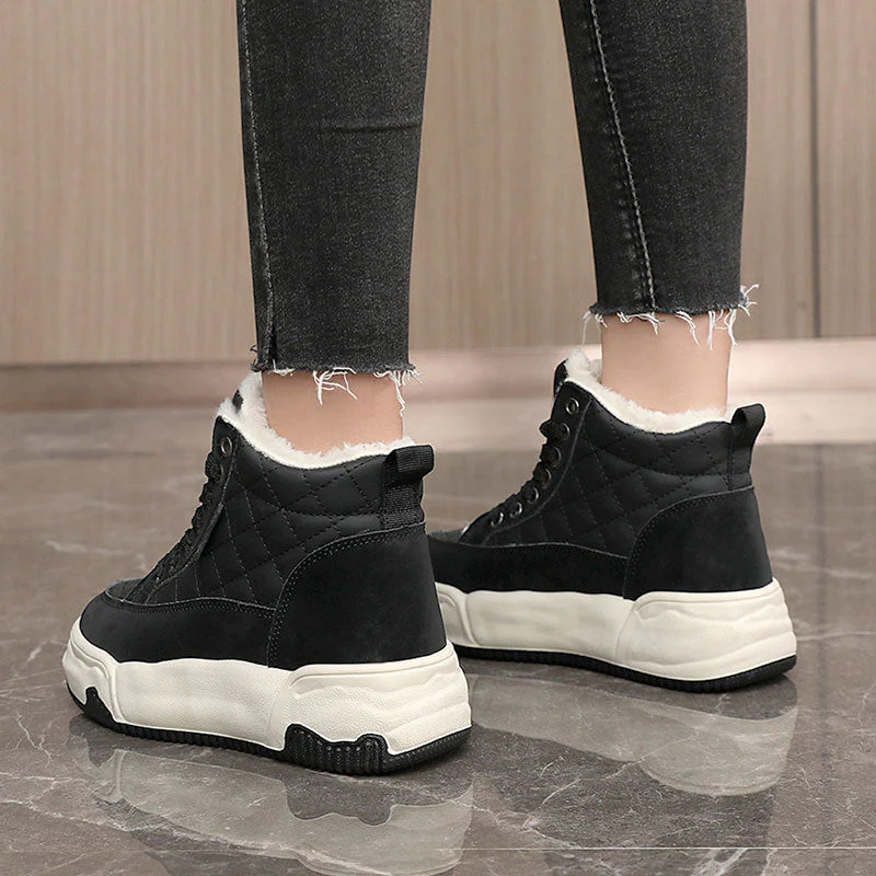 Damen Winter Sportsneakers mit kuscheligem Innenfutter und robustem Profil - Image 3