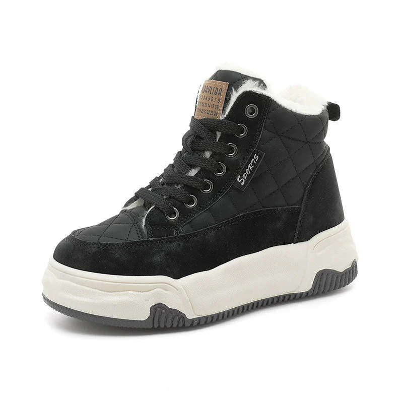 Damen Winter Sportsneakers mit kuscheligem Innenfutter und robustem Profil - Image 4