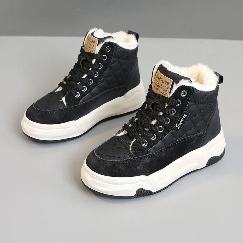 Damen Winter Sportsneakers mit kuscheligem Innenfutter und robustem Profil - Image 5