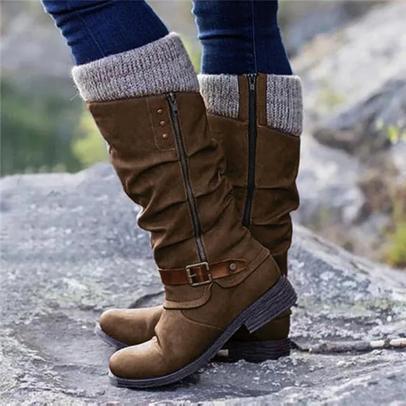Damen Winter Stiefel | Casual hoch mit Absatz - Image 3