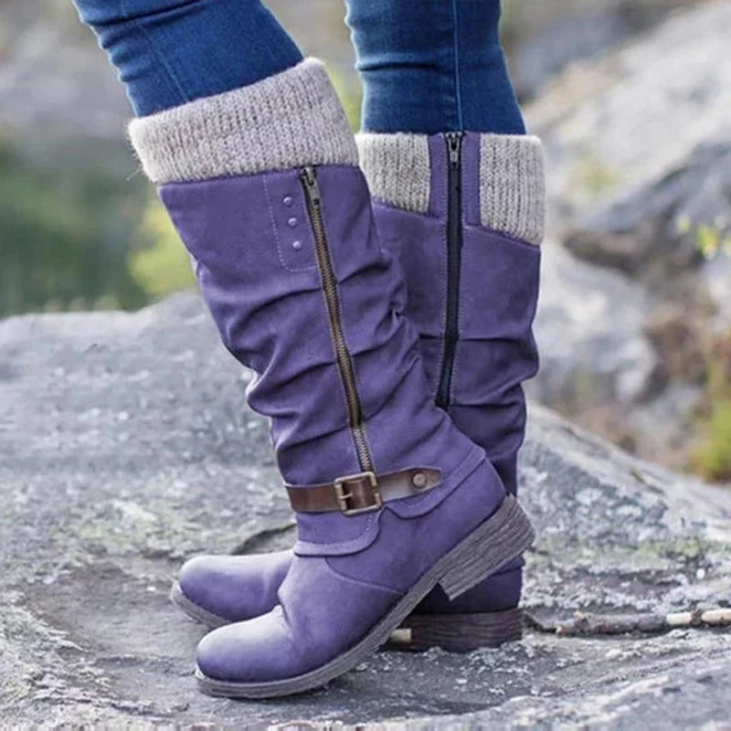 Damen Winter Stiefel | Casual hoch mit Absatz - Image 5