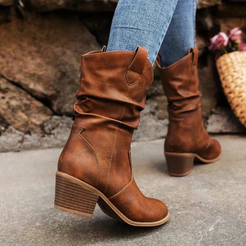 Damen Winter Stiefel | Kurz mit Absatz - Image 3