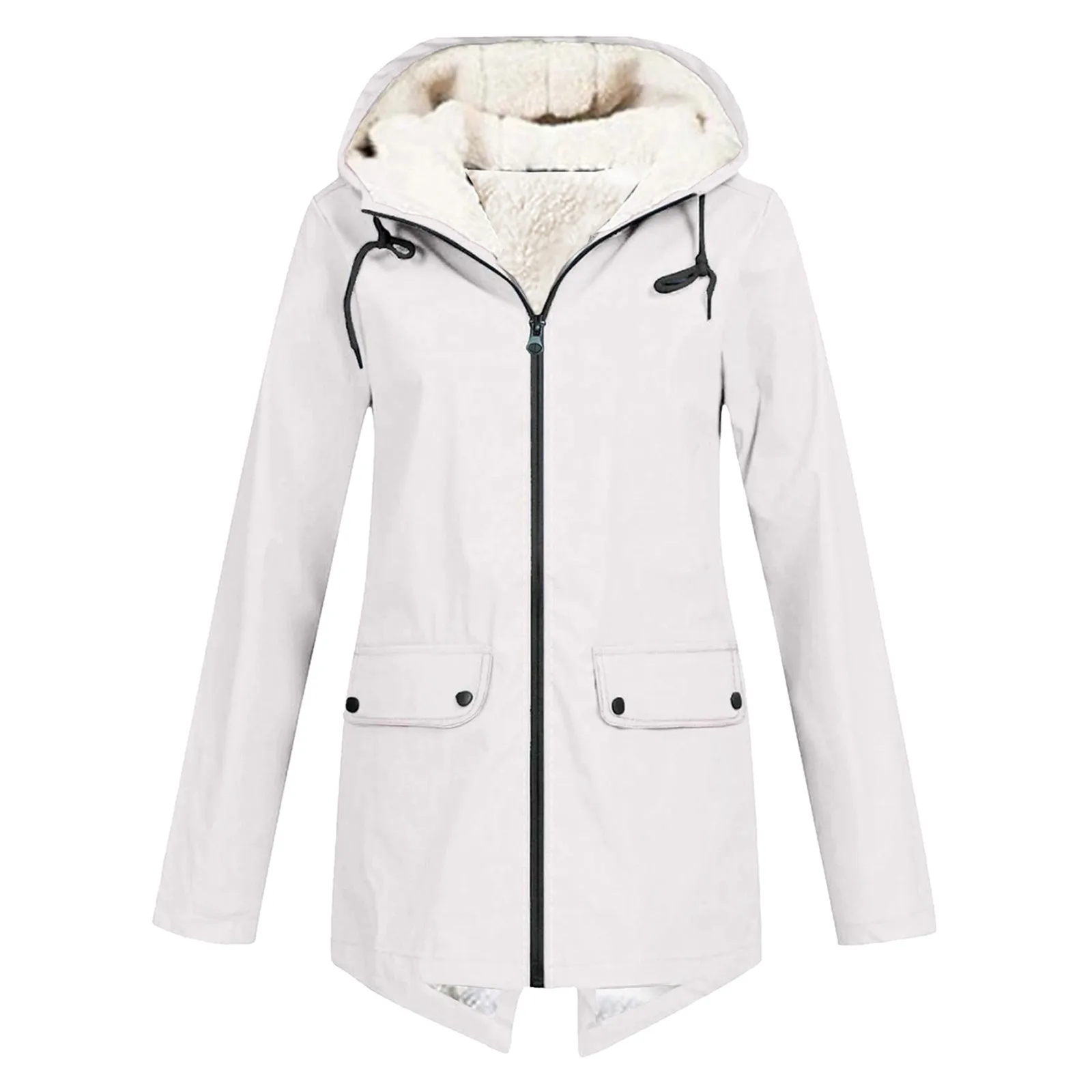 Damen Winter Wasserdichter Trenchcoat | Mit Kapuze - Image 4