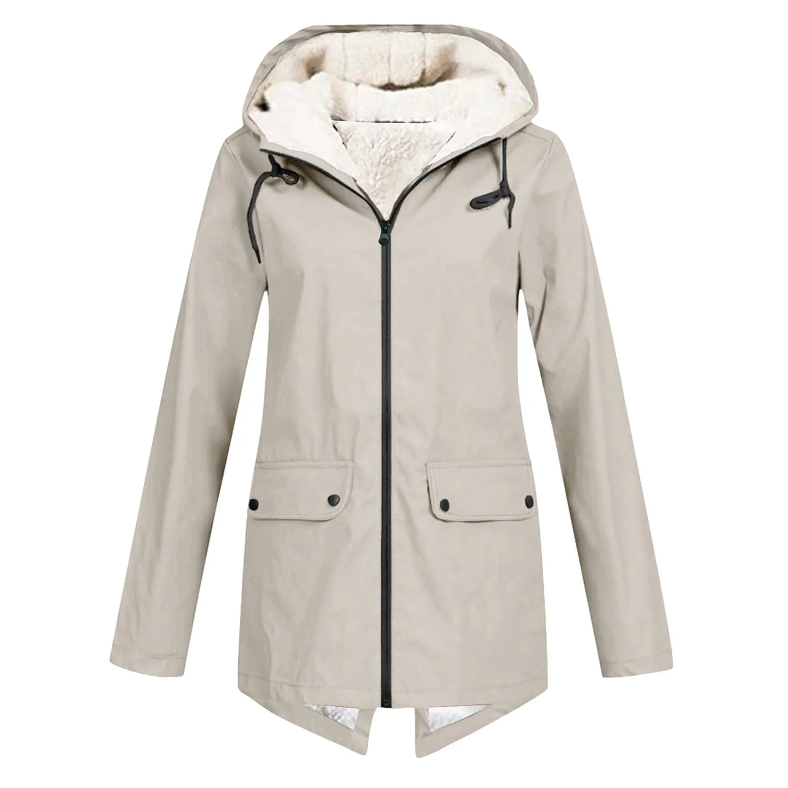 Damen Winter Wasserdichter Trenchcoat | Mit Kapuze - Image 5