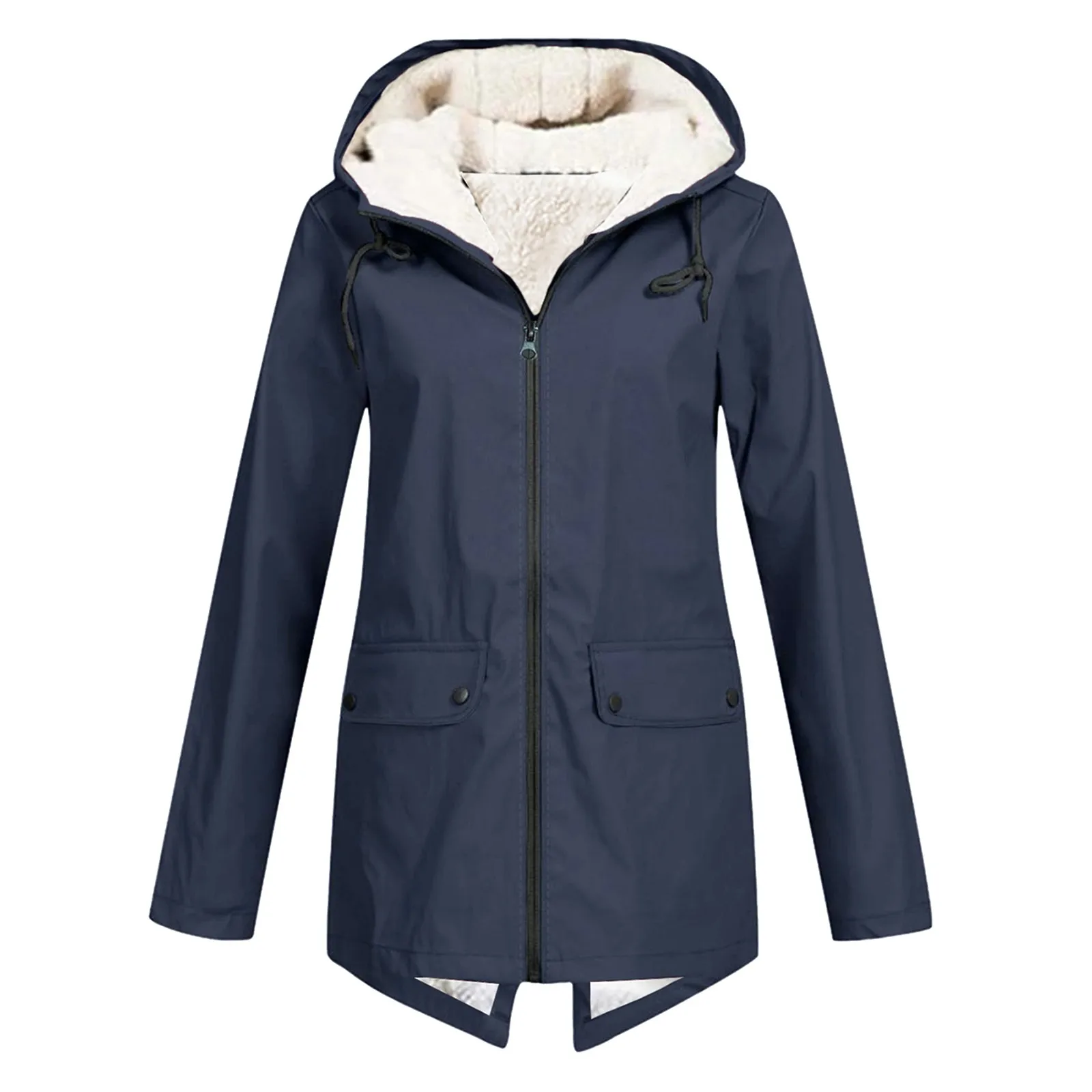 Damen Winter Wasserdichter Trenchcoat | Mit Kapuze - Image 6