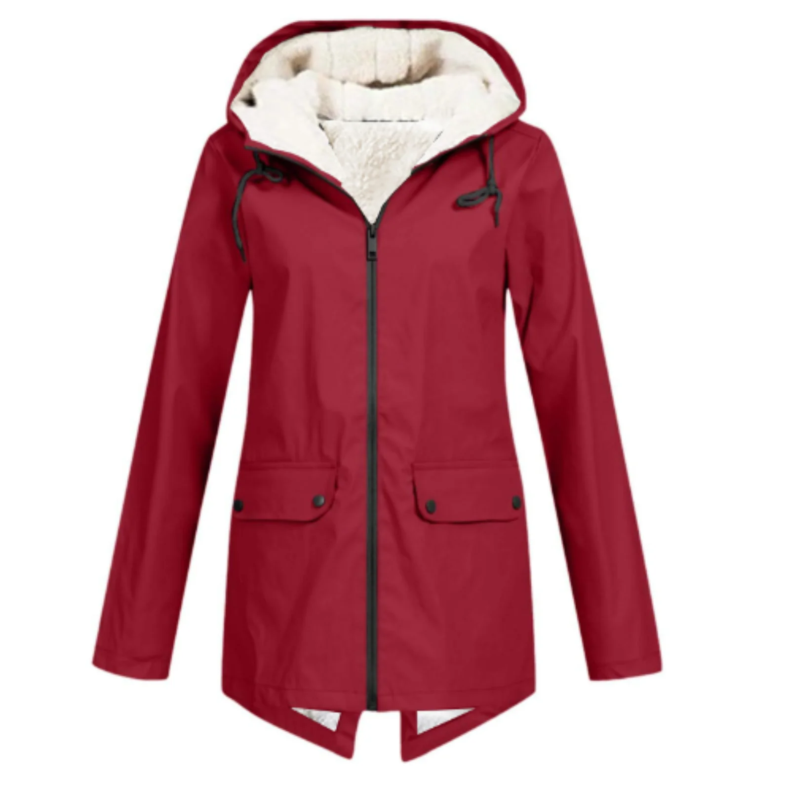 Damen Winter Wasserdichter Trenchcoat | Mit Kapuze - Image 7