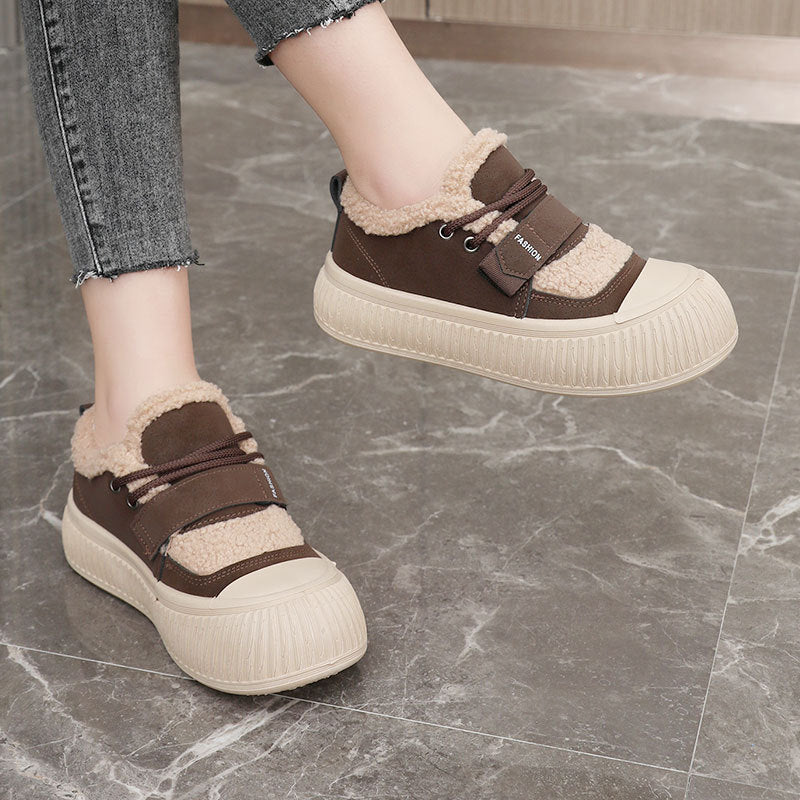 Damen Winterfreizeitschuhe mit kuscheligem Fleece-Innenfutter und rutschfester Sohle - Image 2