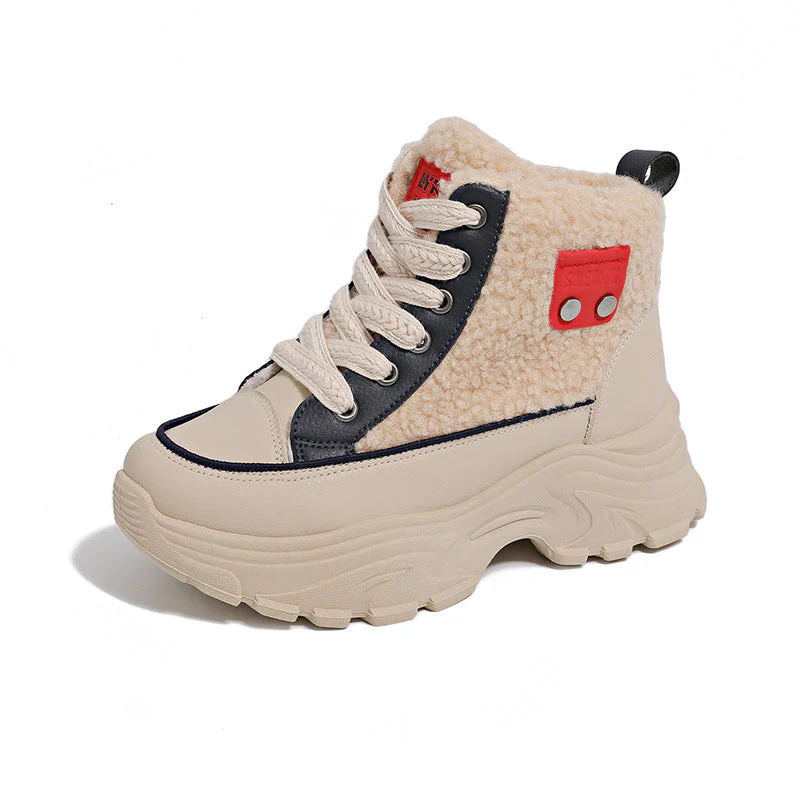 Damen Winterliche High-Top Sneaker mit kuscheligem Fleece-Futter und rutschfester Sohle - Image 6