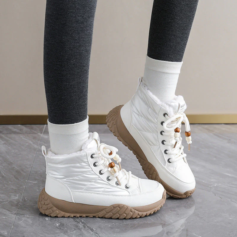 Damen Winterliche High-Top Sneaker mit schützender Fleece-Innenausstattung - Image 3