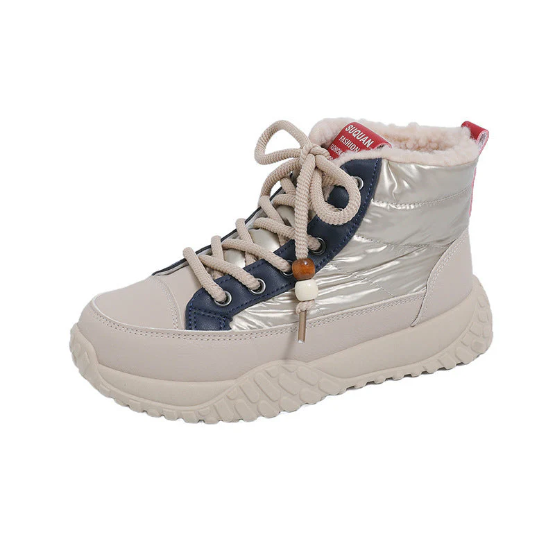 Damen Winterliche High-Top Sneaker mit schützender Fleece-Innenausstattung - Image 5