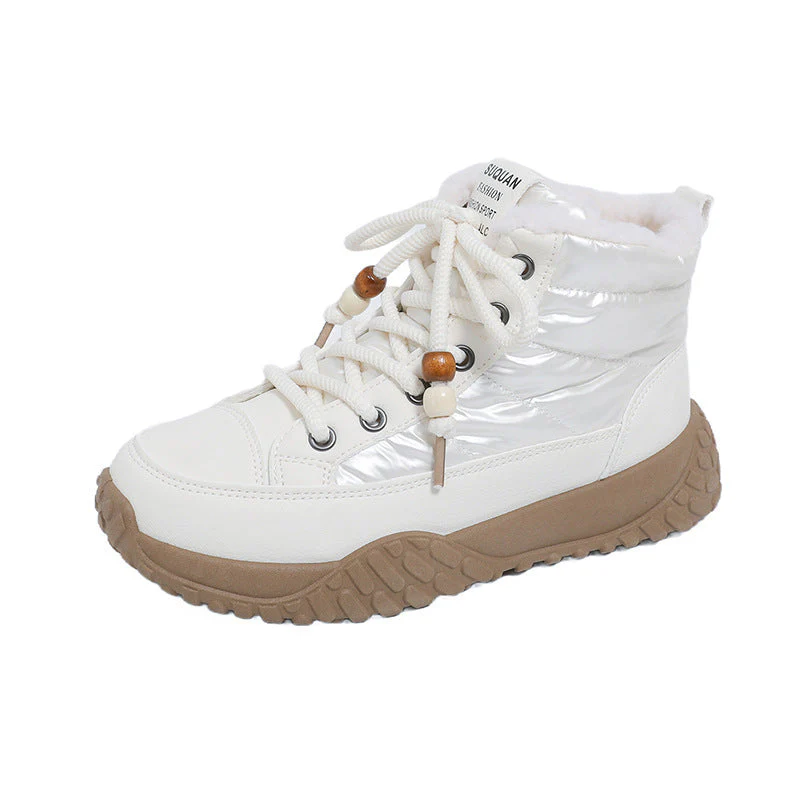 Damen Winterliche High-Top Sneaker mit schützender Fleece-Innenausstattung - Image 6