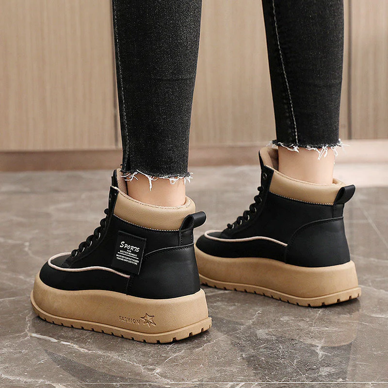 Damen Winterliche High-Top Sneakers mit dämpfender Laufsohle und robustem Profil - Image 3