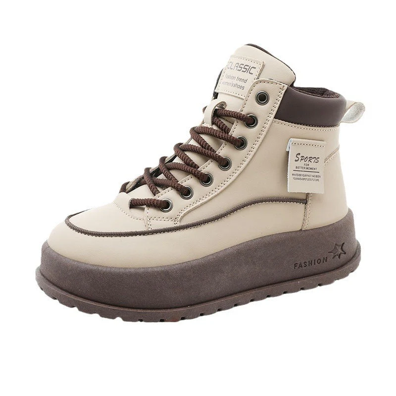 Damen Winterliche High-Top Sneakers mit dämpfender Laufsohle und robustem Profil - Image 4