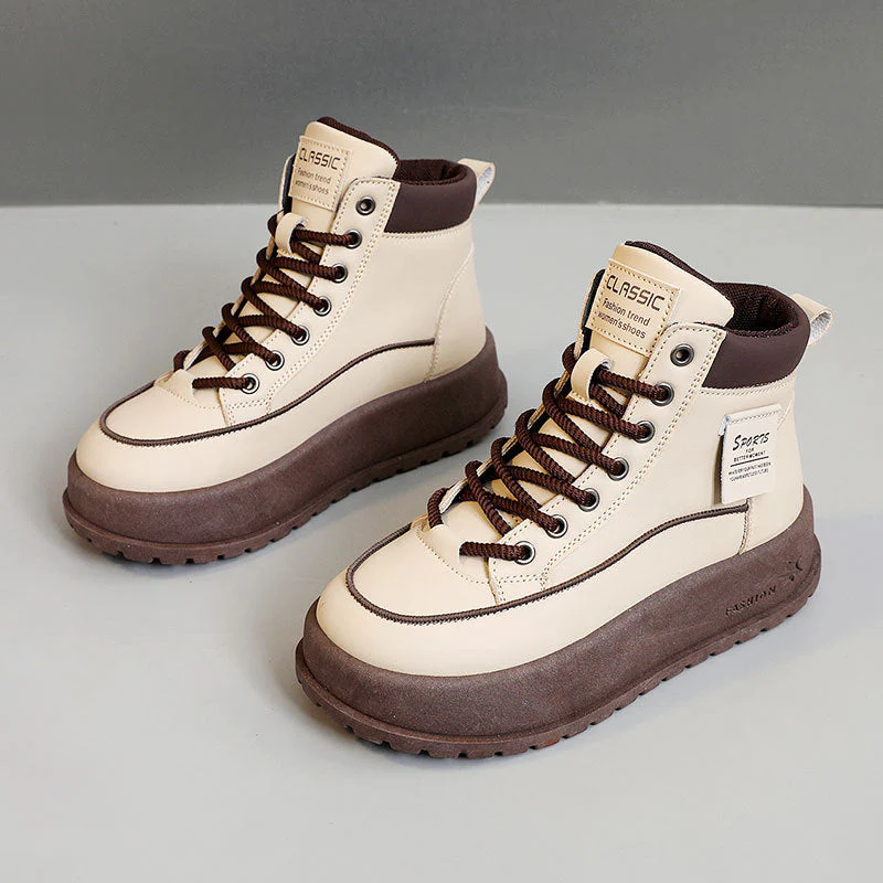Damen Winterliche High-Top Sneakers mit dämpfender Laufsohle und robustem Profil - Image 5