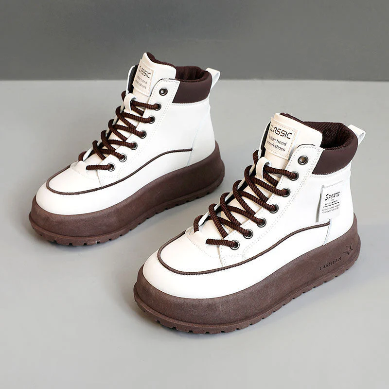 Damen Winterliche High-Top Sneakers mit dämpfender Laufsohle und robustem Profil - Image 7