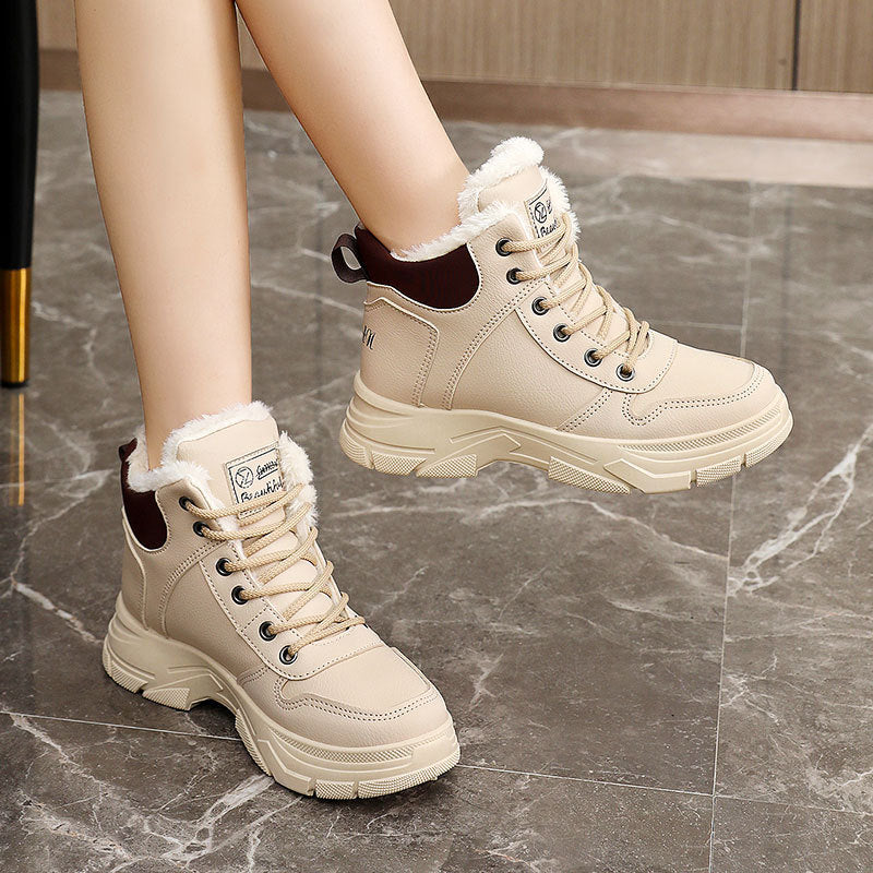 Damen Winterliche High-Top Sneakers mit kuscheligem Futter - Image 2